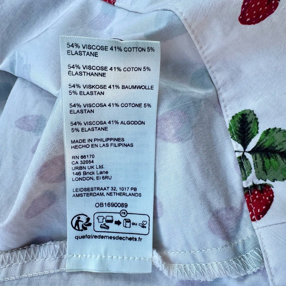 NWT Anthropologie Maeve Cecily Fit & Flare Midi Strawberries Sweetheart Dress, L - Picture 13 of 16